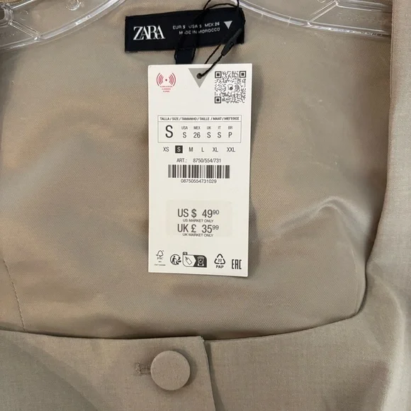 Zara Light Tan top - Picture 5 of 7